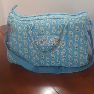Vera Bradley Bermuda Blue Weekender Bag